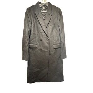 The Kooples Women's Long Double Breasted Wool Coat Gray EU 38/US 10 MSRP‎ $675